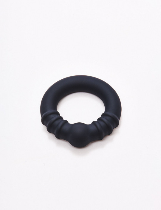 Anillo Para Pene En Silicona Steel Fusion Ring Holeshot Talla XL Negro