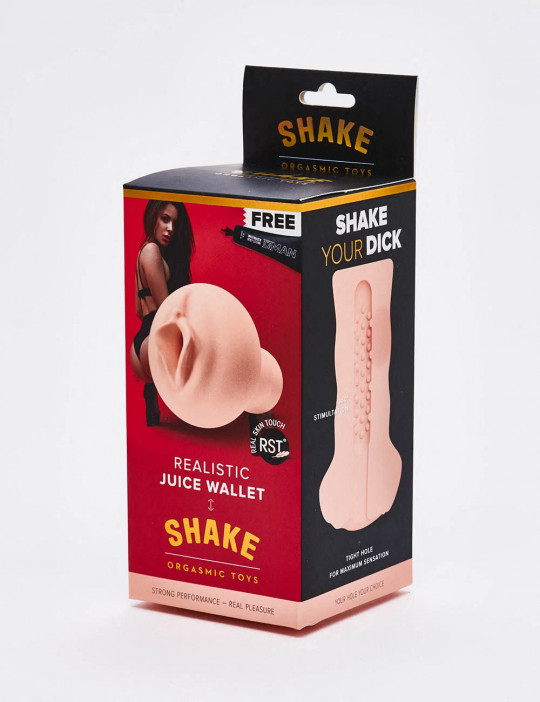 Masturbador Realista Shake - Juice Wallet - 15 cm