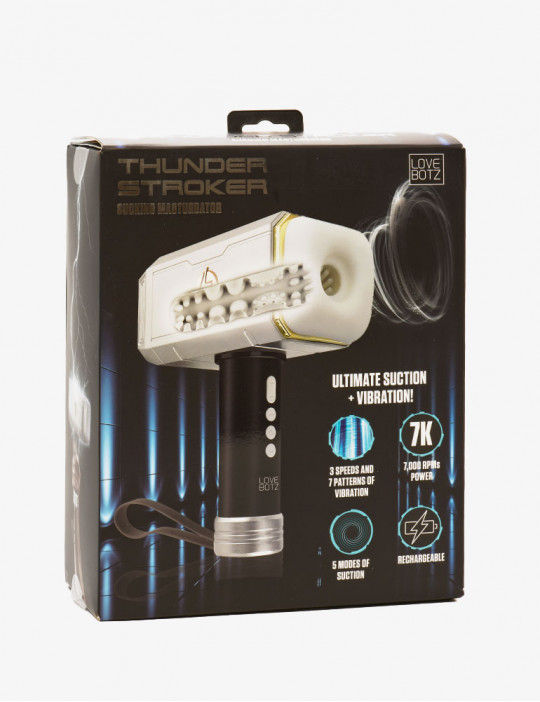 XR Brands - Masturbador de succión Thunder Stroker 7