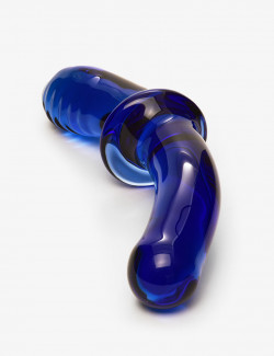 SATISFYER Dildo Doble Crystal Azul